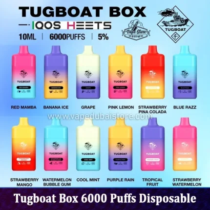 Tugboat Box 6000 Puffs Disposable