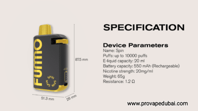 Fummo Spin 10000 Puffs Disposable Vape Dubai